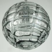 No. 2 of 2 - elegant doria pendant lamp clear and smoke grey 60s 70s