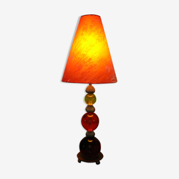 Lampe d'ambiance vintage 1980 "trait d'union"