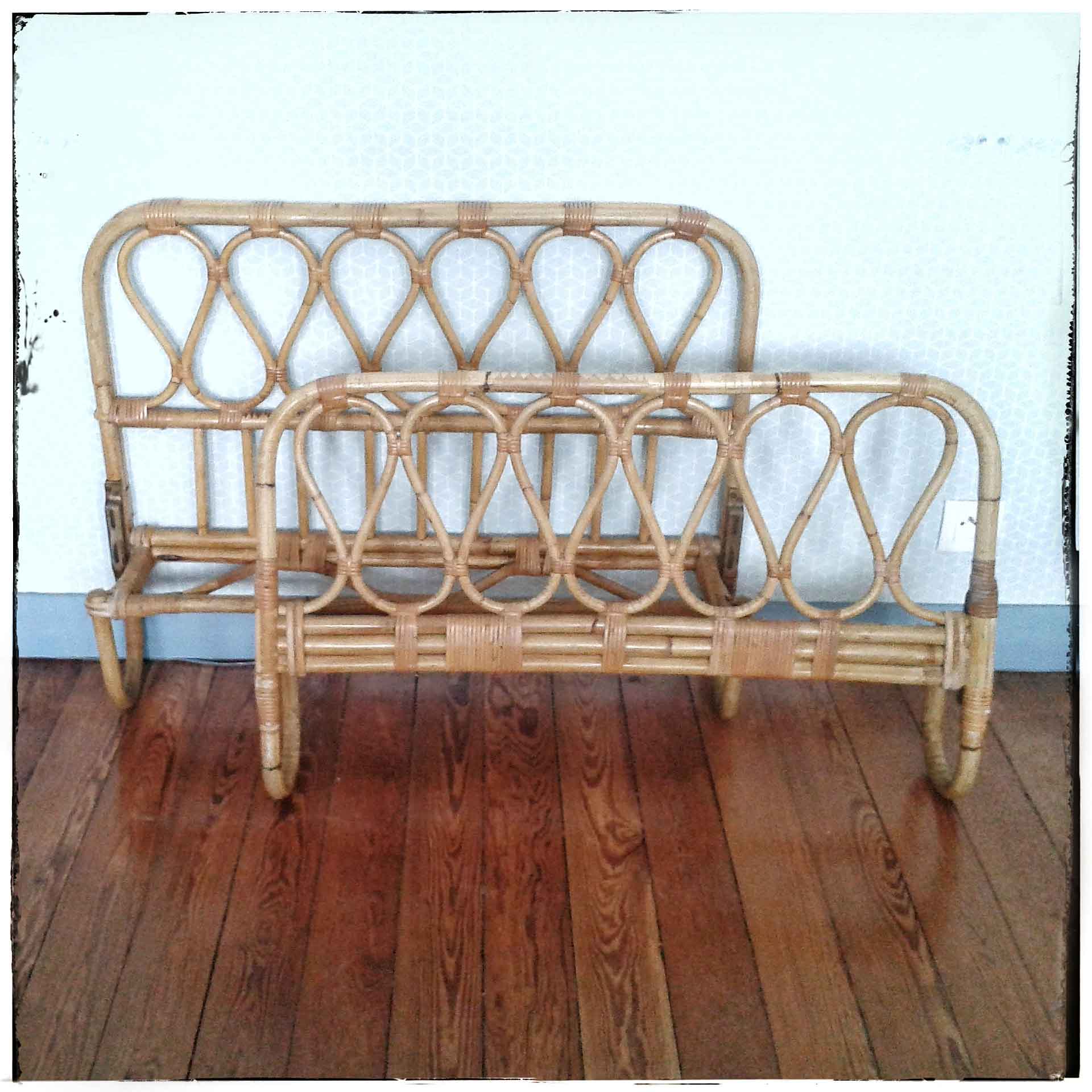 Rattan bench