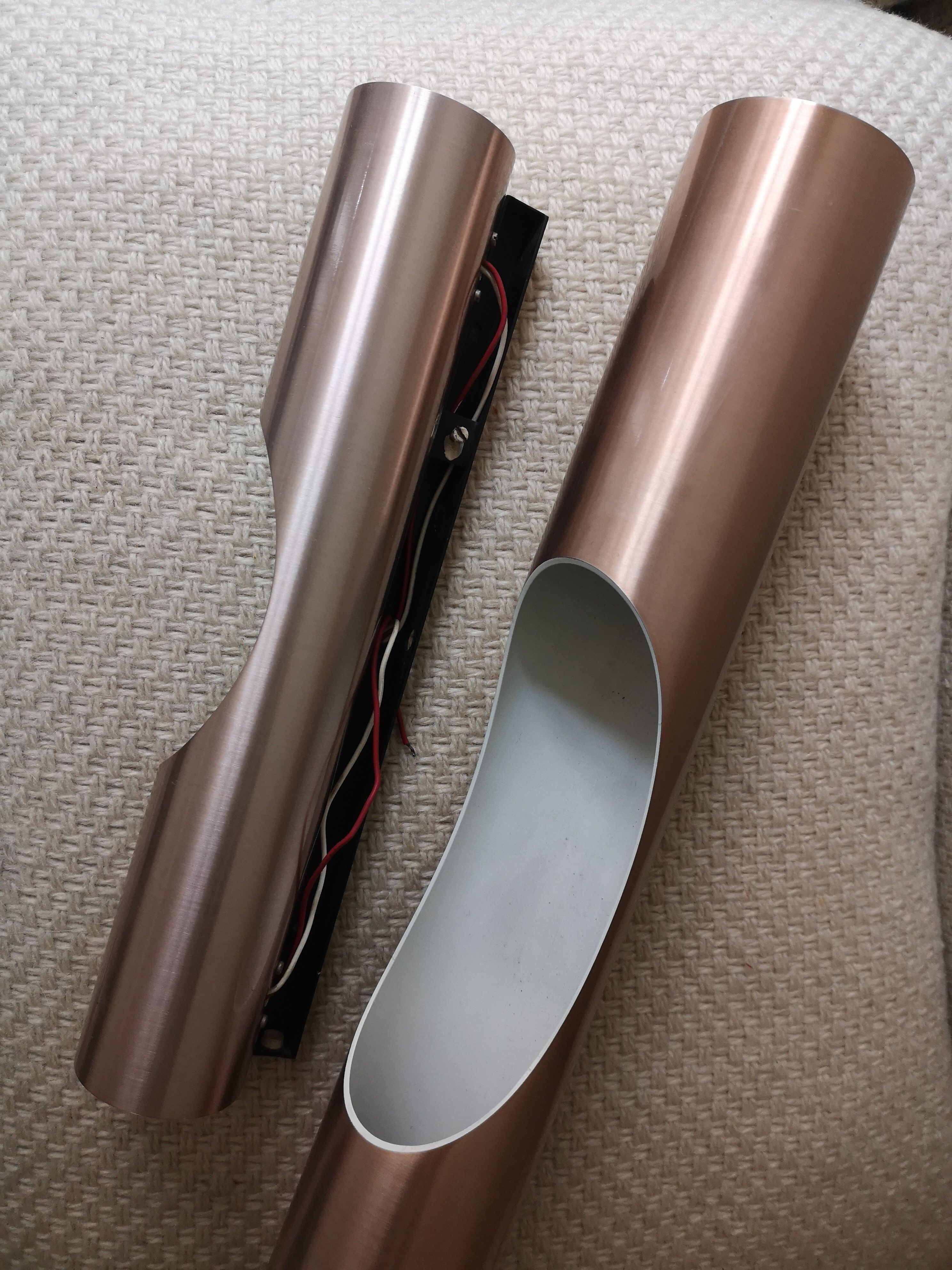 Sconces 70 chrome rosé raak by maija liisa komulainen