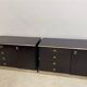 Pair of chests of drawers abbondinterni mahogany almost black.