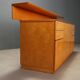 Vintage buffet in burl wood with a top section, Italian design from the 1980s.