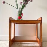 Geometric coffee table wood vintage honey