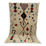 Handmade wool Berber rug 163 X 92 CM