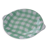 Plat rond Salins modèle Croisette vert
