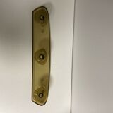 Vintage wall coat holder 70s 3 hooks in smoked plastic