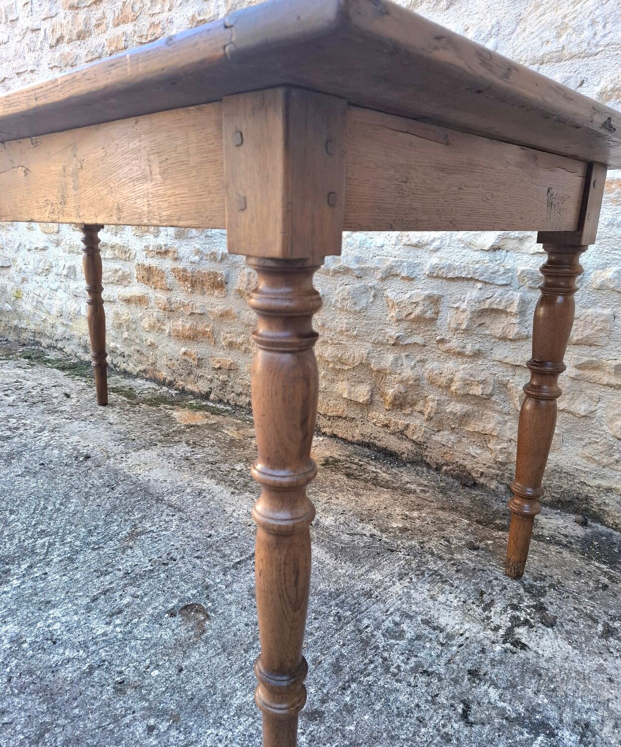 Oak farmhouse table 175 cm