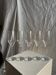 Set of 5 large champagne flutes