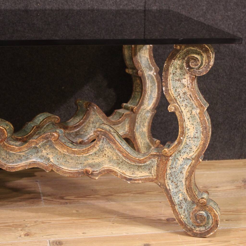 1960s lacquered wood coffee table