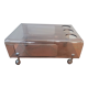 Smoked plexiglass coffee table from the 70s