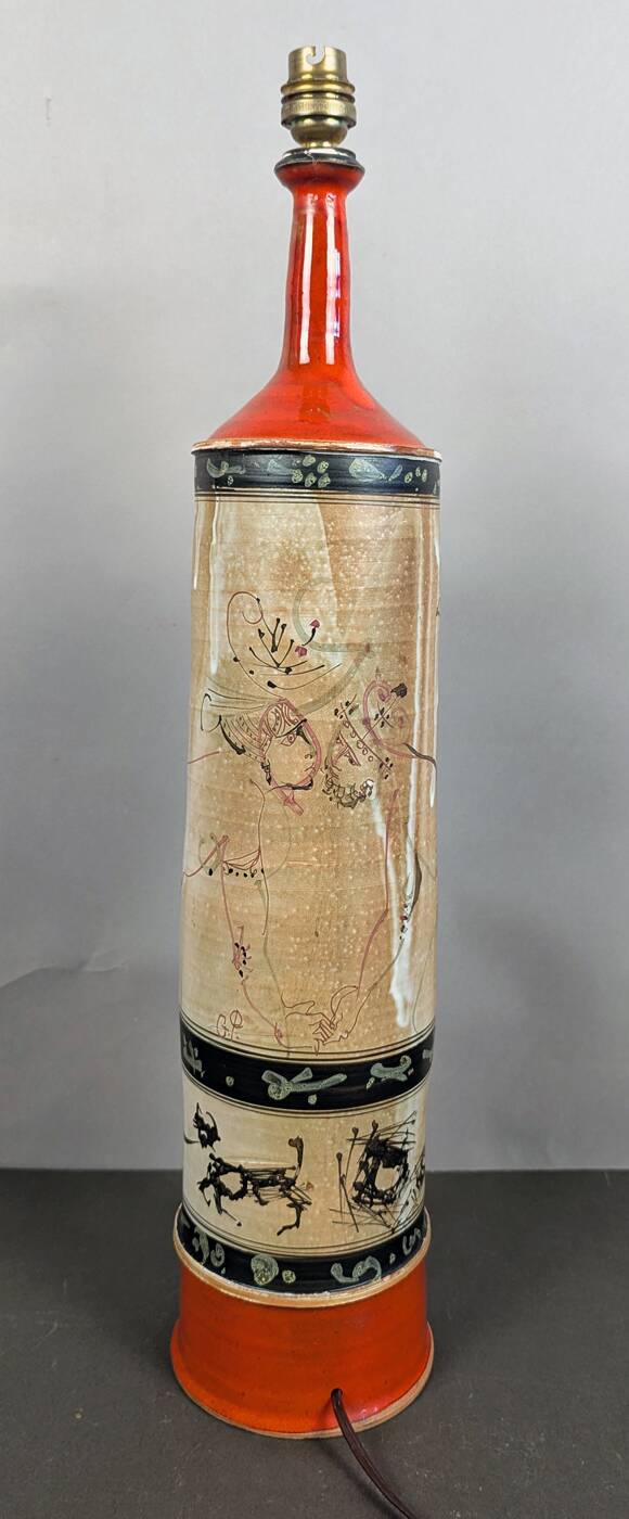 Gilbert Portanier (1926-2023) Large bottle or lamp base