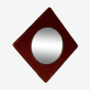 Miroir en velours des années 70