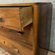 Commode époque Art Déco en ronce de noyer avec 1 incroyable ramage
