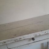 Patinated wood table of the 19th
