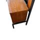 Vintage wooden coat rack with mirror