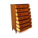 Commodity "Tallboy" in teak, Denmark, 1960