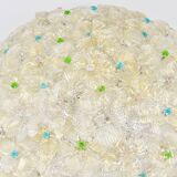 Barovier & Toso Grande Plafonnier Fleur en Verre de Murano Millefiori, Italie, Années 1960