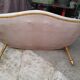 Two-seater bench wood fabric
