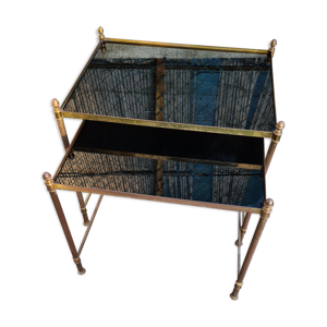 2 tables gigognes laiton