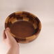 Coupe bol plat bois mélangés marqueterie