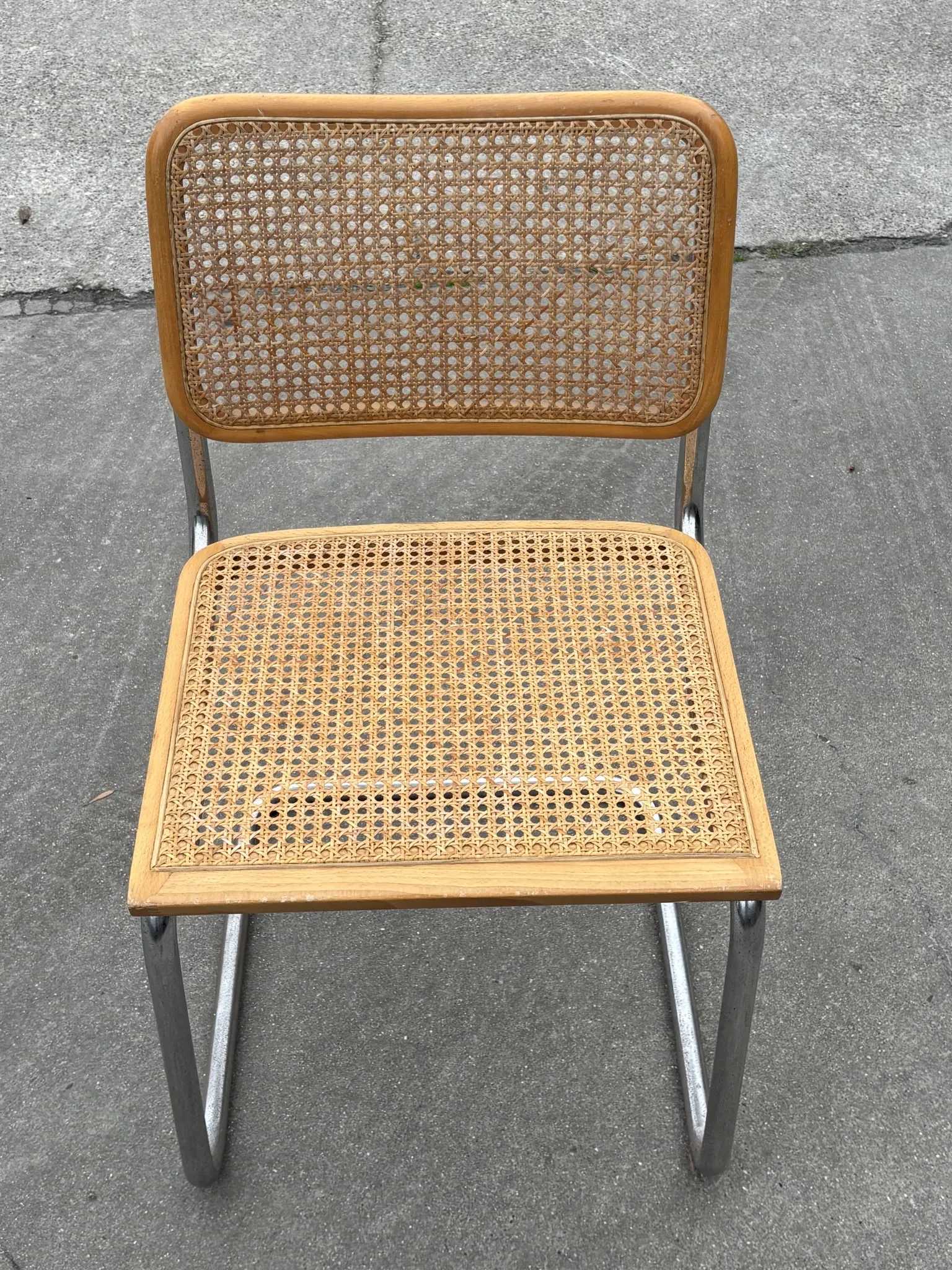 Cesca design chair model b32 in chrome