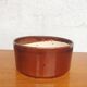 Glazed stoneware salad bowl