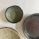 Glazed ceramic bowl/trinket dish, signed
