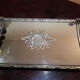 Mirror tray art deco glass bevelled