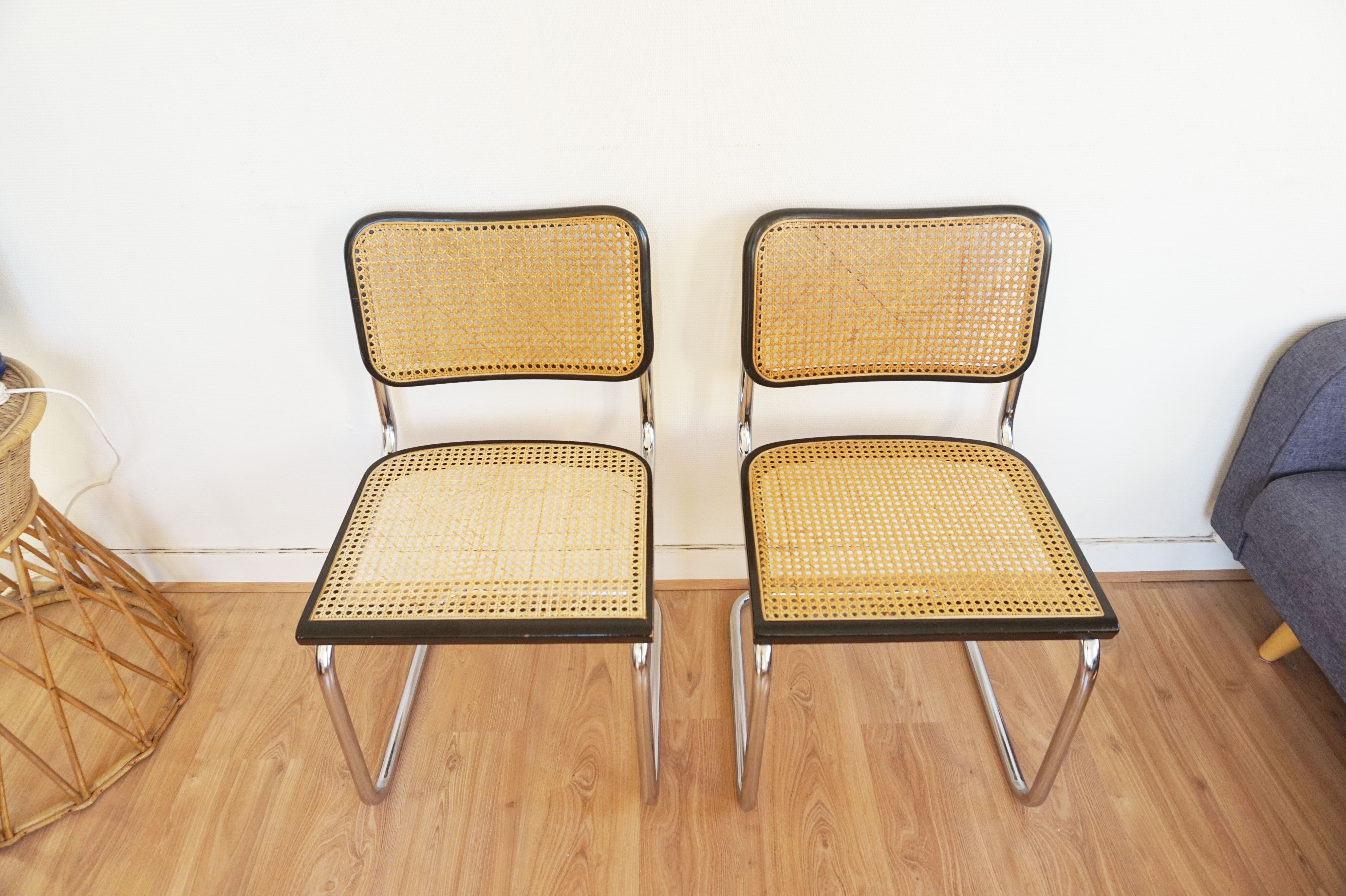 Pair of chairs by Marcel Breuer model B32