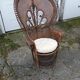 Armchair emmanuelle wicker vintage rattan