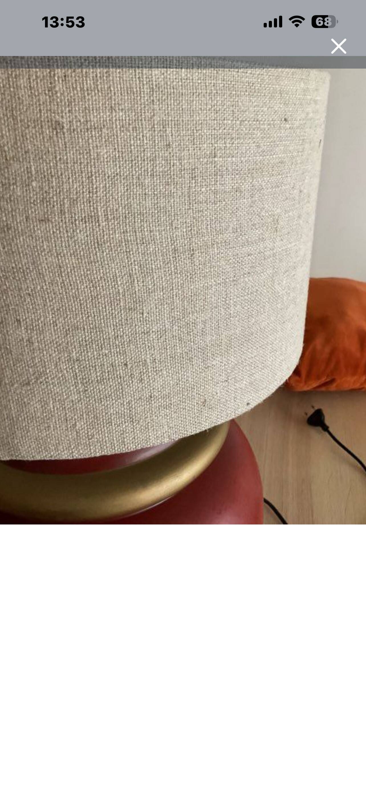 Large vintage ceramic lamp