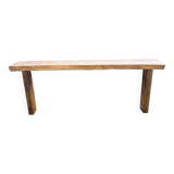 Industrial wood console