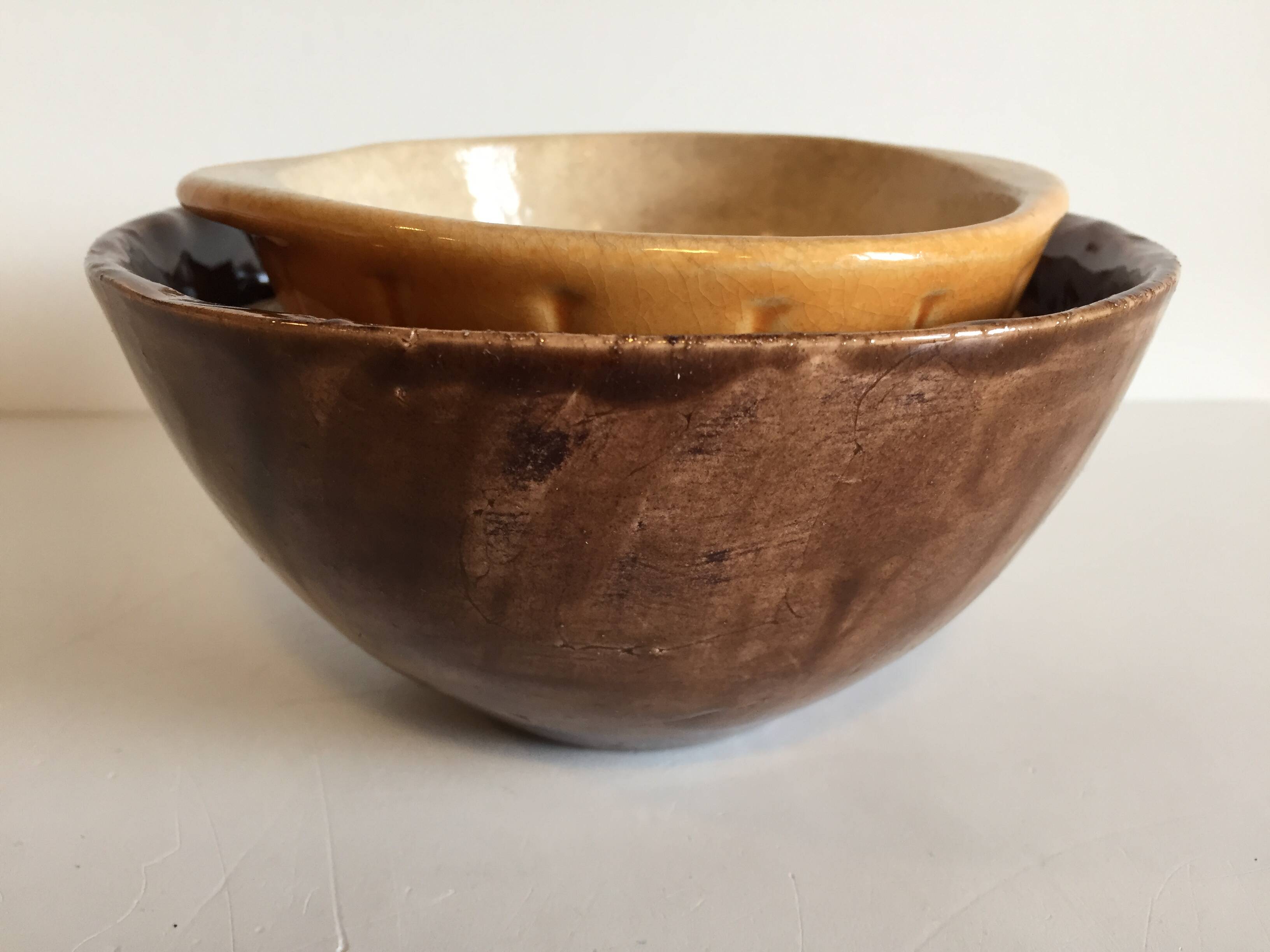 Antique Bowls with Handles DUROFEU / SDEL