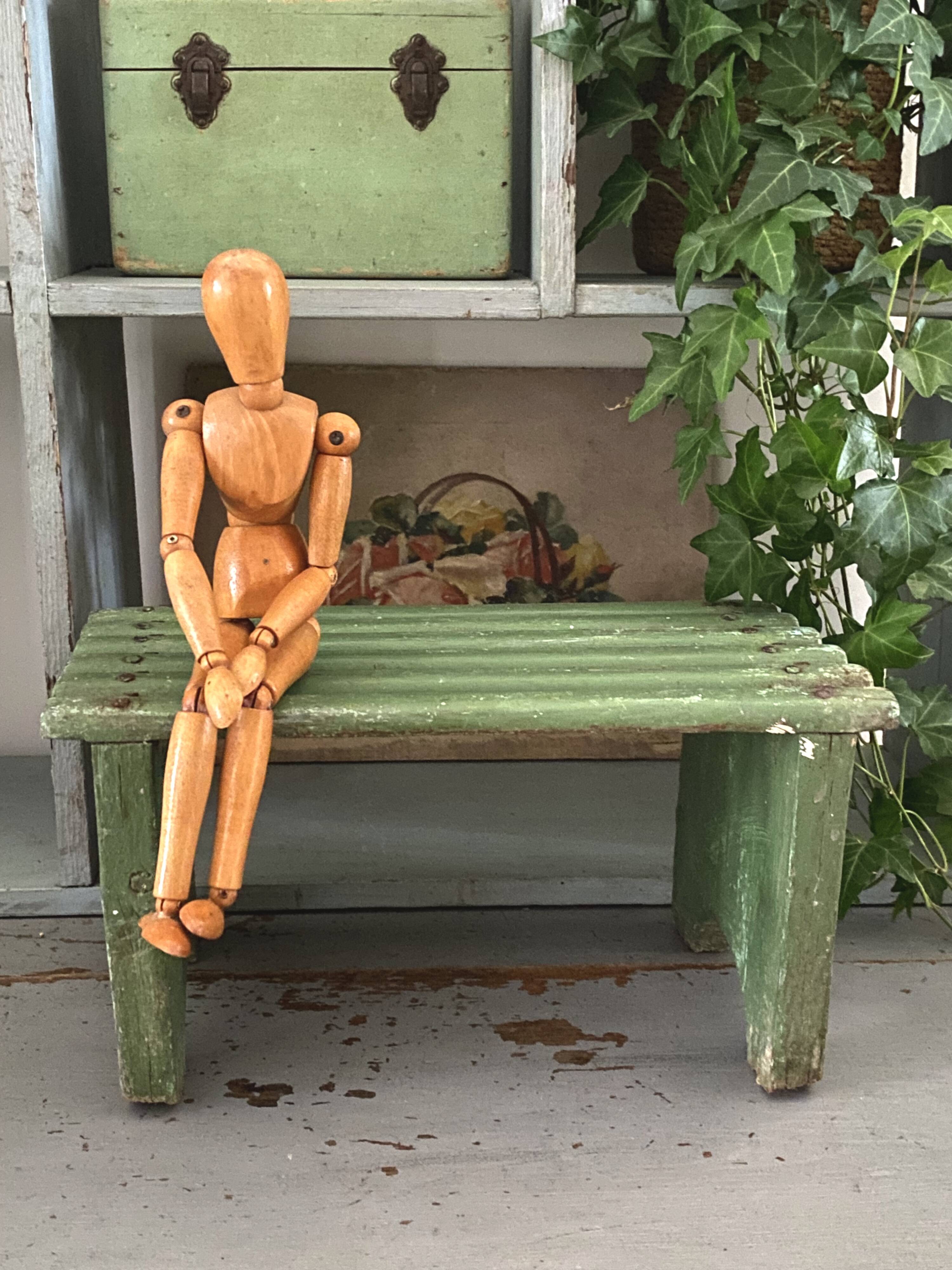 Small Wabi Sabi wooden bench