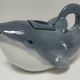 Teapot zoomorphic blue whale porcelain design Japan