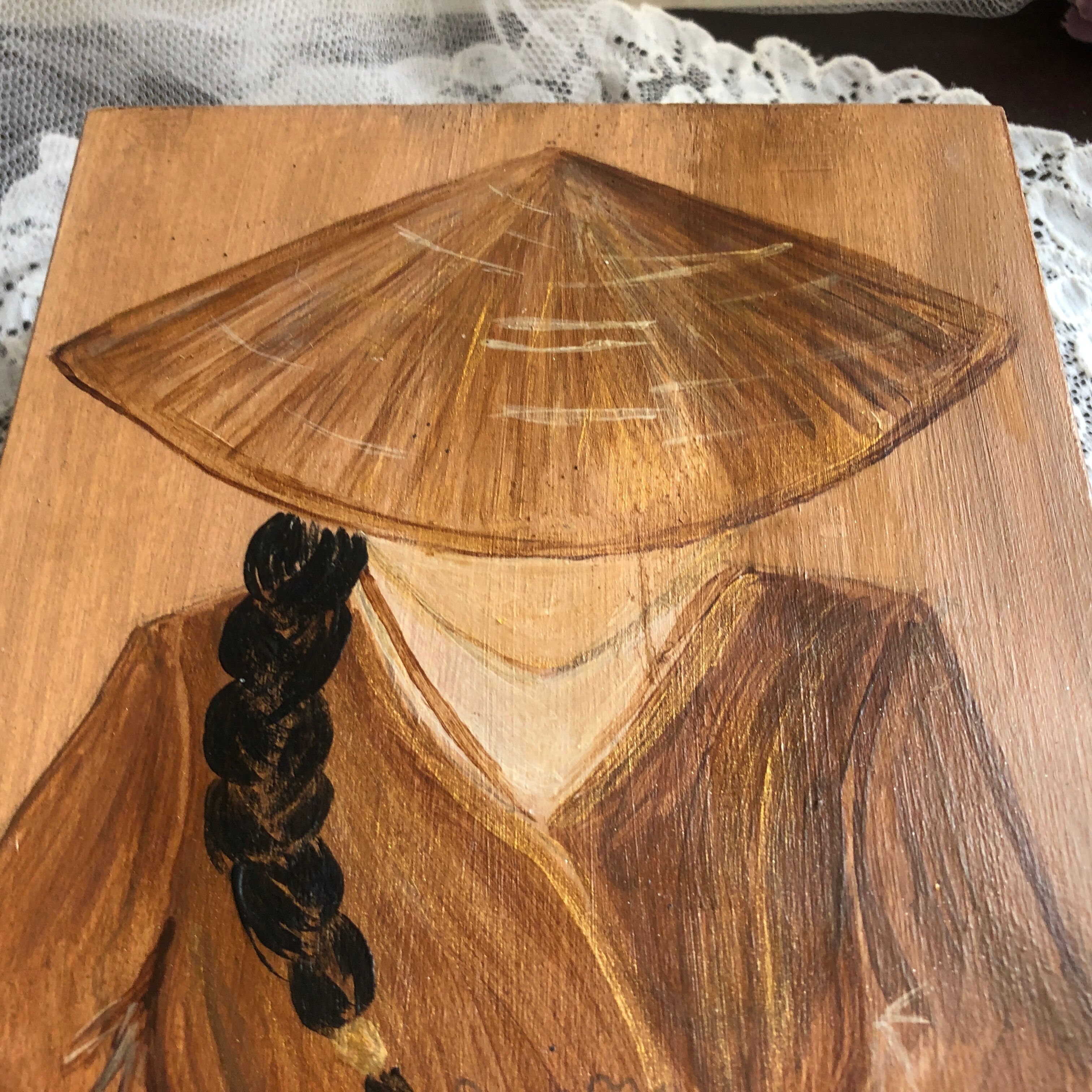 Wooden box for card games