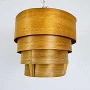 Wooden pendant lamp by Hans-Agne Jakobsson, Sweden, 1960s