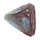 Curved crystal empty pocket with bird decoration