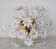 Plafonnier Murano Fleurs Blanches, 1970