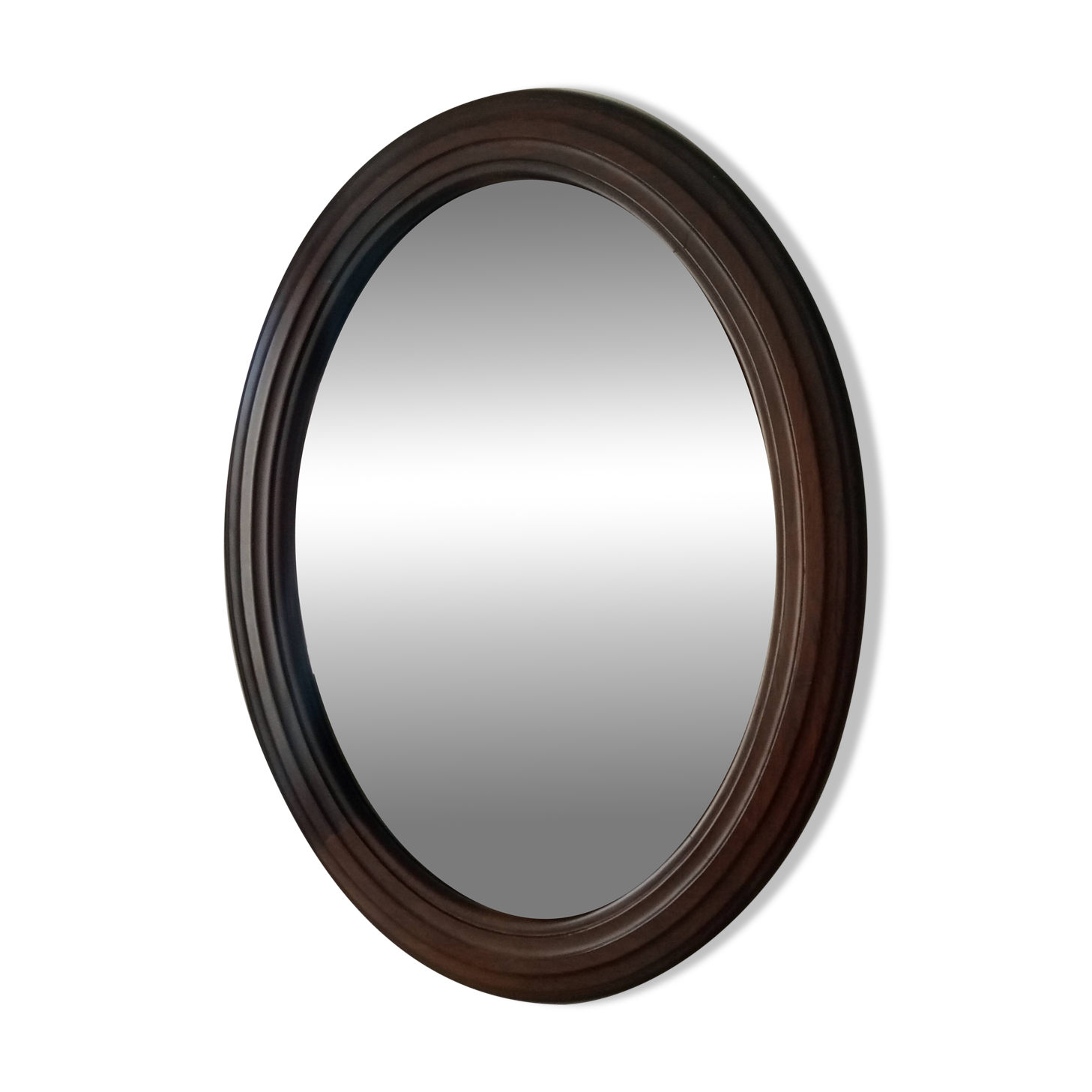 Miroir ovale vintage années 60/70 69*54 cm