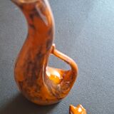 Vintage ceramic goat carafe