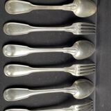 6 spoons and 6 table forks “filet” model – Argental