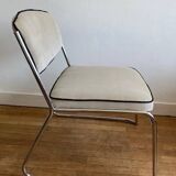 Vintage beige armchair from the 1970s.