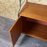 60s 70s teak shelf wall shelf WHB Germany string shelf Danish design