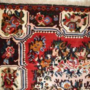 Tapis vintage fait main Bakhtiari persan 114cm x 152cm (1970s)