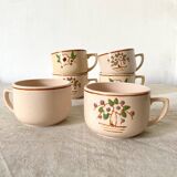 Old Longwy Colette cups