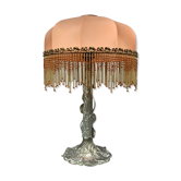 Lampe de style Art Nouveau, bronze argenté