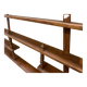 Turned wood bar wall shelf