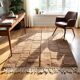 Tapis shag marocain moderne à motif quadrillage 250CMX150CM