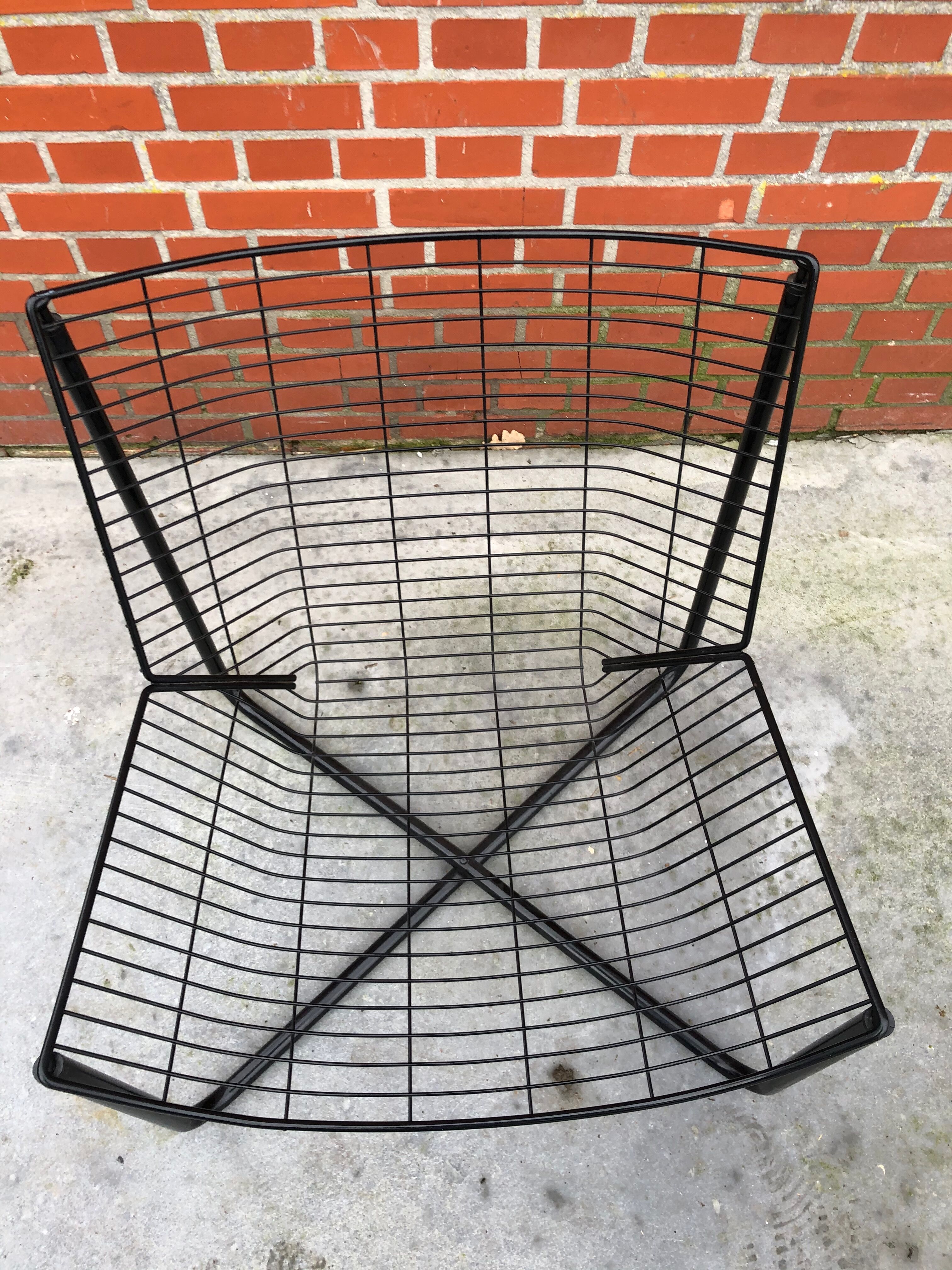 Fauteuil Ikea Jarpen Wire Chair vintage Niels Gammelgaard